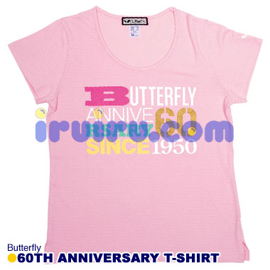 Butterfly/60周年記念TシャツAタイプ女 Butterfly/60周年記念TシャツAタイプ女