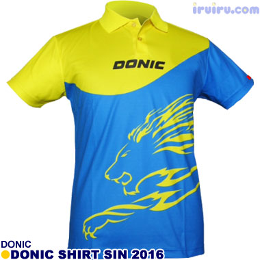 DONIC/DONIC シャツ SIN 2016 イエローxブル DONIC/DONIC シャツ SIN 2016 イエローxブル